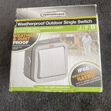 BG Electrical IP66 20AX  2-Way Weatherproof Single Outdoor Switch