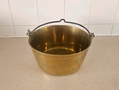 Heavy antique brass jam - antique,