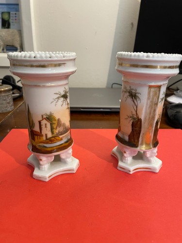Pair vintage porcelain - pair,