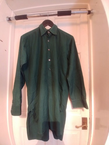 Mens 1940s emerald green shirt - 1940s,