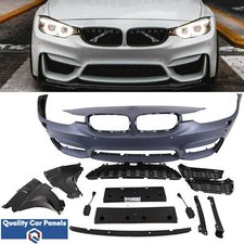 Front Bumper Kit With Pdc Holes Lower & Fog Grilles BMW 3 Series F30 F31 M3 Look