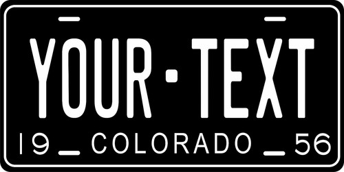Colorado 1956 license plate - colorado,
