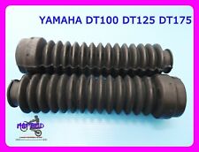 Yamaha DT100 DT125 DT175 Front Fork Boot Rubber Set //Black//  #ma2091#