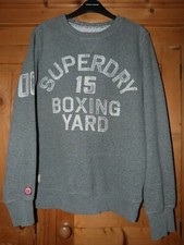 Mens Grey SUPERDRY BOXING YARD