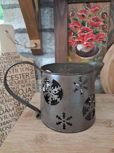Metal christmas jug - metal,