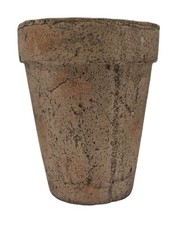 Handmade Natural Stoneware Plant Pot 22x29cm Rustic Terracotta Garden Planter