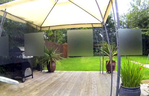 Glass window safety dots - glass,