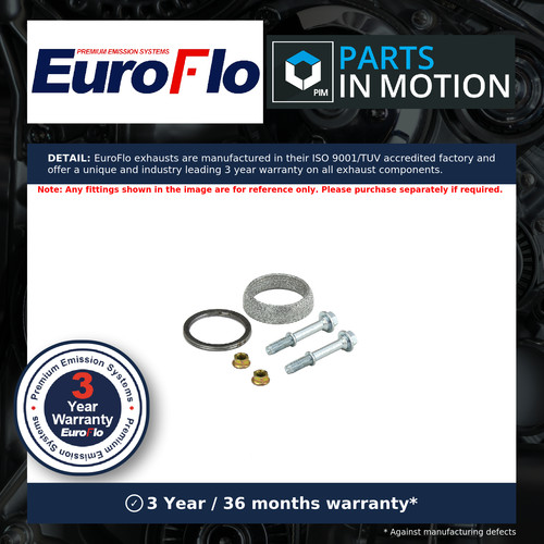 Exhaust pipe fitting kit fits - kit,