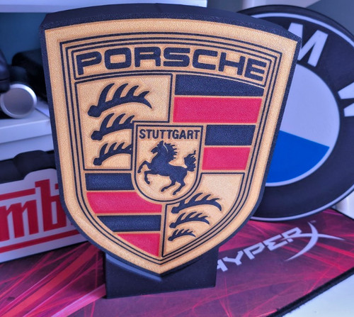 Porsche led lightbox sign - led,