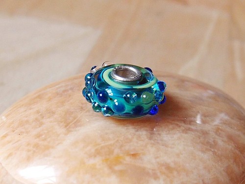 Trollbeads whitecap glass bead - trollbeads,