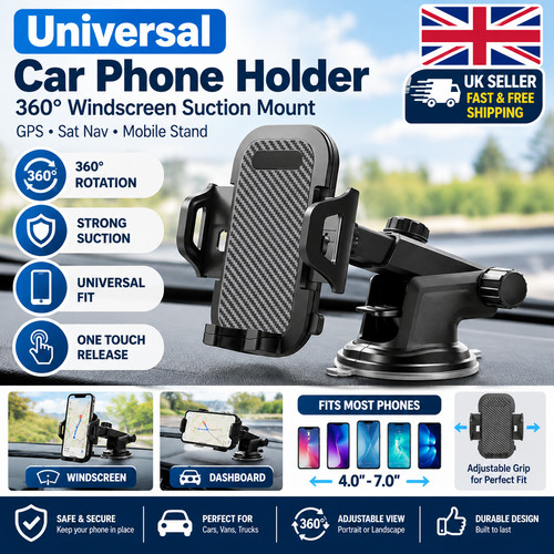 Universal car phone holder - car,