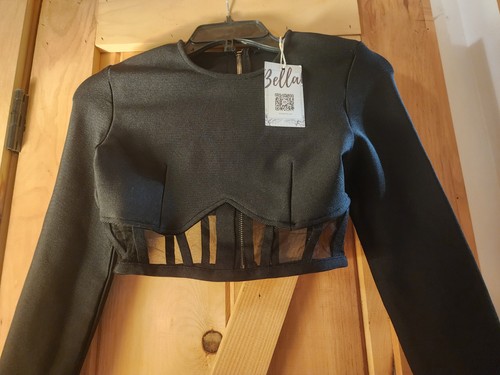 Bella barnett long sleeve - barnett, crop