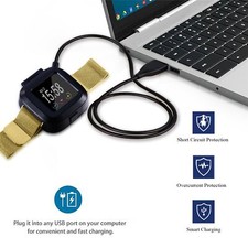 Replacement USB Charger For Fitbit Versa/ Versa Lite Charging Cable Cord Wire