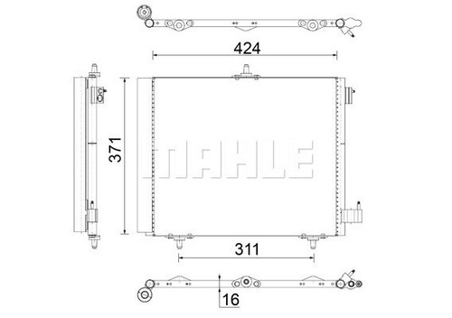 Mahle condenser - a/c,