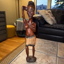 Woman Carved African Vintage