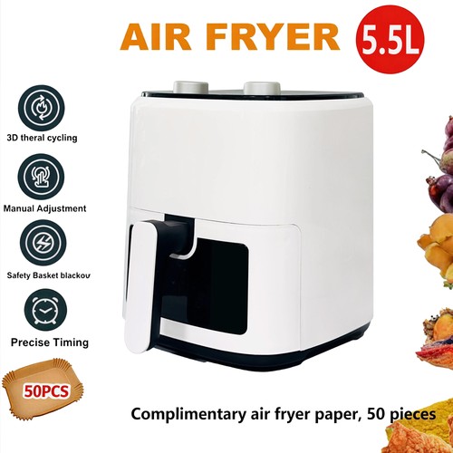 New manual air fryer oven - 5.5l,