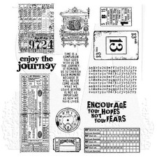 Tim Holtz Cling Rubber Stamps - Going Somewhere CMS090