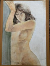 Original pencil crayon - &,