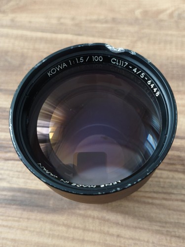 Kowa 100mm lens - 1:1.5, made