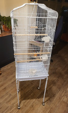 Tall bird cage with - tall, stand
