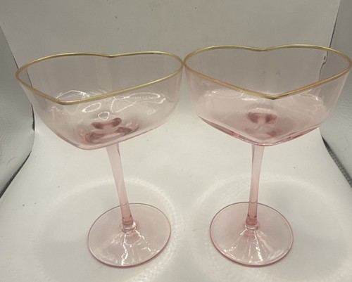 Pink coupe glasses - pink, of