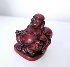 Laughing Buddha Statue Red
