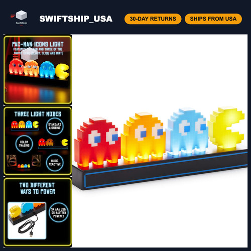 Pac man ghosts led light - pac-man,