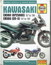 KAWASAKI EX500A/D (GPZ500S & NINJA) & ER500A (ER-5) 1987-99 REPAIR MANUAL *H/B*