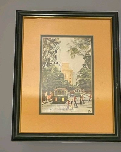 Vintage print board street - vintage,