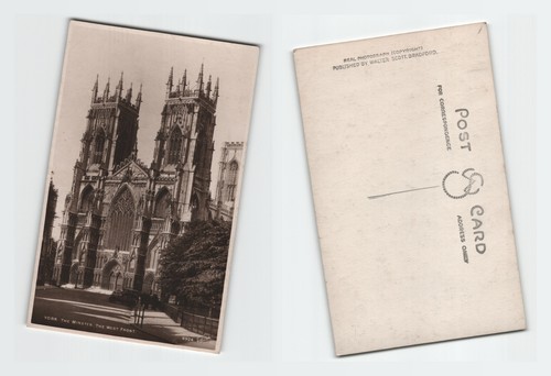 Vintage rppc postcard york - rppc,