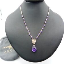 Azuni of London Classic Athena Gemstone Necklace Lilac Cost £48