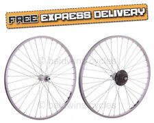 700c PAIR Hybrid Bike Wheels + 7 Speed Shimano Freewheel