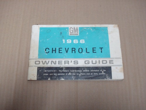 1966 chevrolet owner guide - 1966, owner's