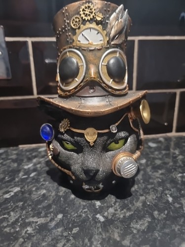 Gothic steampunk cat - gothic,