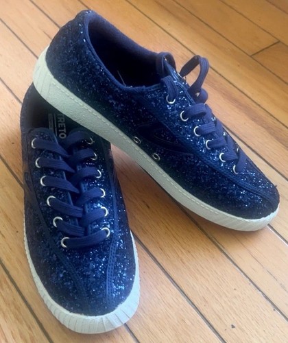 Tretorn navy glitter canvas - navy,