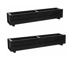 120cm Wooden Trough Planters