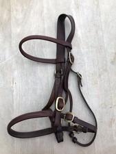 Lovely Brown Leather In Hand Bridle Cob/Full with Brass