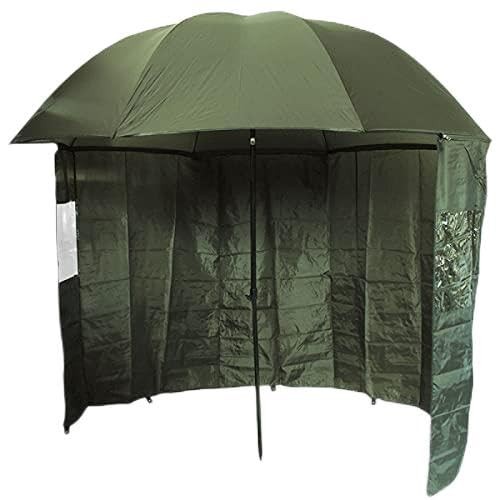 Green brolly with - brolly,