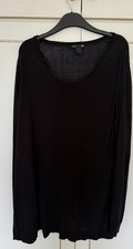 H&M Mama Maternity Oversized Long Black Jumper 18 Large