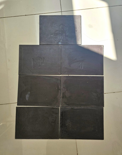 Faux leather brown - x7,