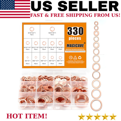 330 pcs copper washers - pcs,