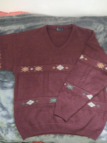 Bhs neck vintage burgundy - v,