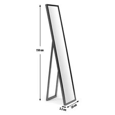 Home Full Length Cheval Mirror - Black