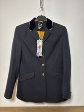 DUBLIN ASHBY SHOW JACKET JUMPING SHOWING DRESSAGE COMPETITION Navy C32 Childrens