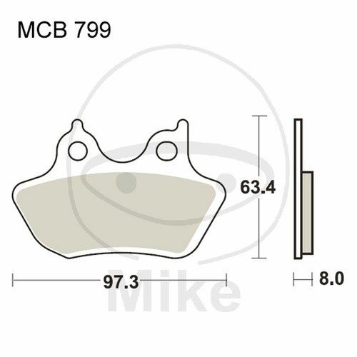 Sintered brake pads trw - pads, h-d