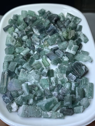 132 grams blue raw tourmaline - 132,