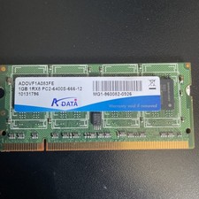 ADATA 1GB PC2-6400-666-12 Laptop RAM AD2800001GOS
