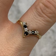 9 ct Gold Sapphire & CZ