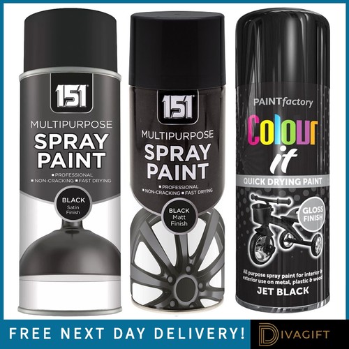 Black spray paint - spray, all