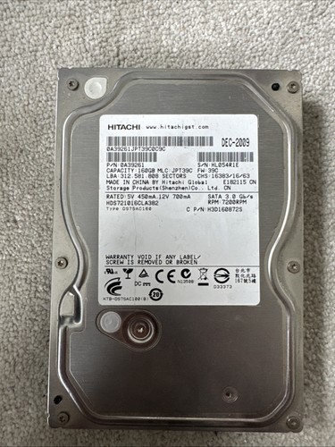 Hitachi hds721016cla382 160gb - hitachi,